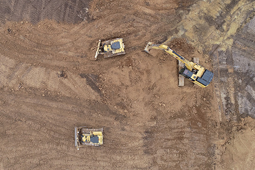 Highway grading and site excavation in Rock County, WI
