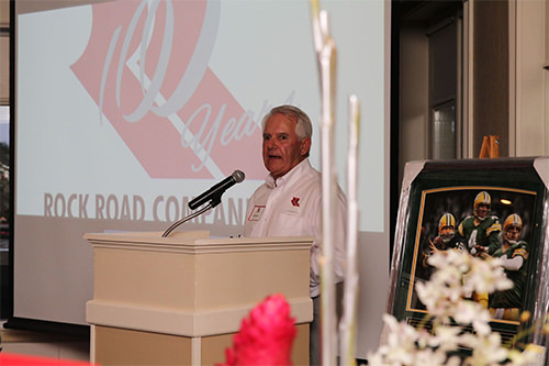 Rock Roads construction company receiving award